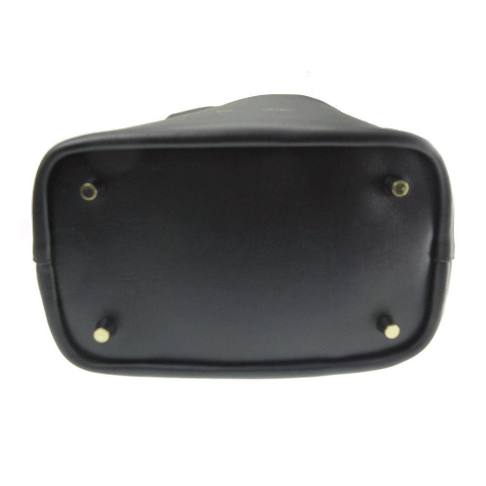CELINE drawstring shoulder bag leather black - Picture 4 of 8